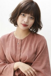 大人可愛い無造作ボブ★アンティークアッシュ