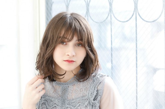 小顔⭐︎シースルーレイヤーふわミディ